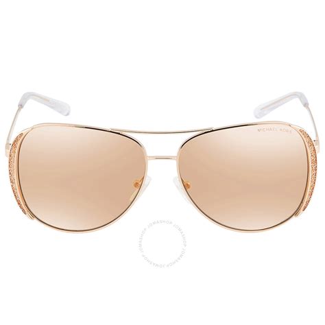 michael kors aviator rose gold|Michael Kors pilot sunglasses.